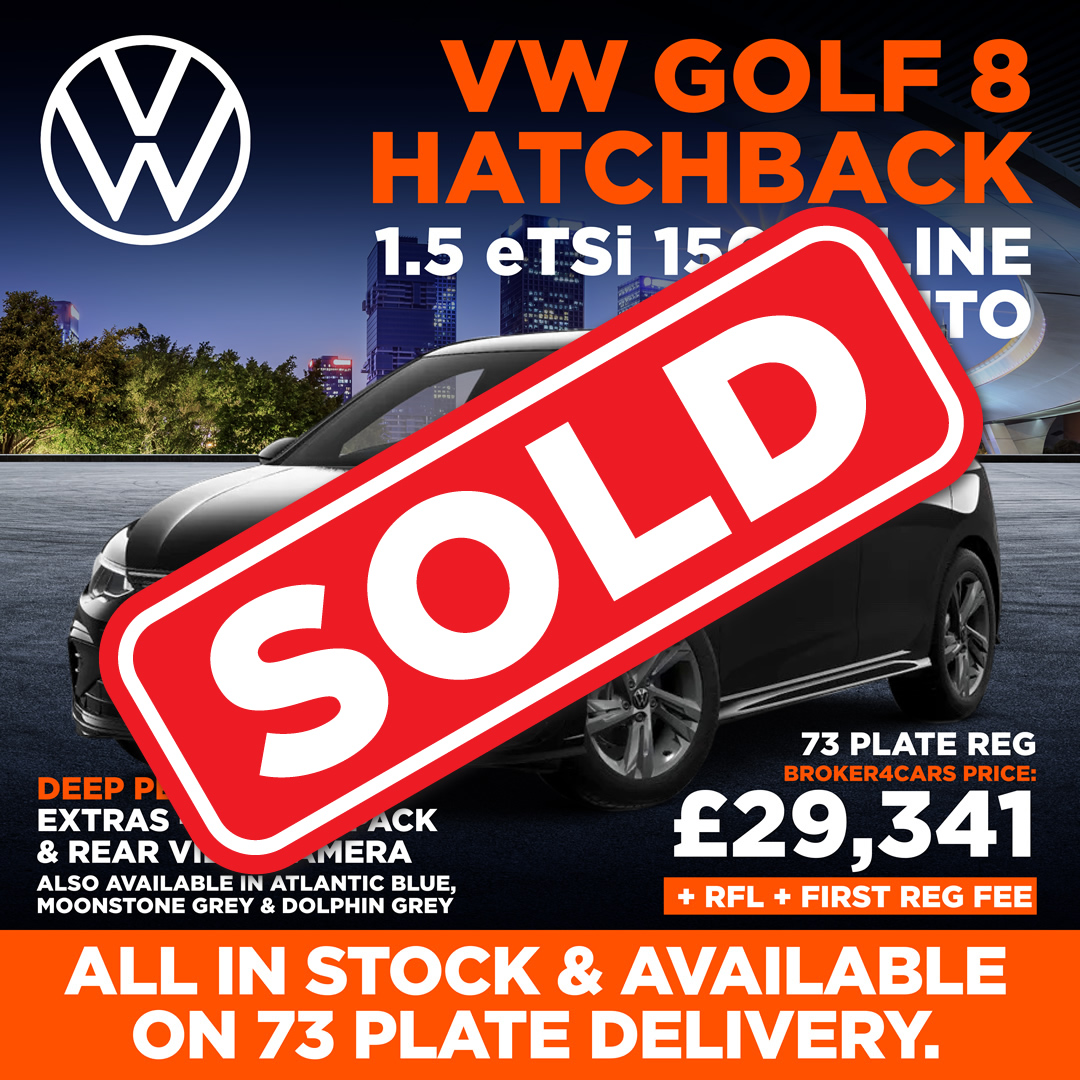 VW GOLF HATCHBACK 1.5 TSI 150 R-Line DSG Auto Deep Black. SOLD